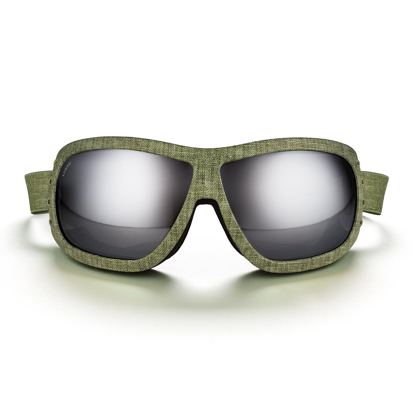 Green Linen/Silver Goggles