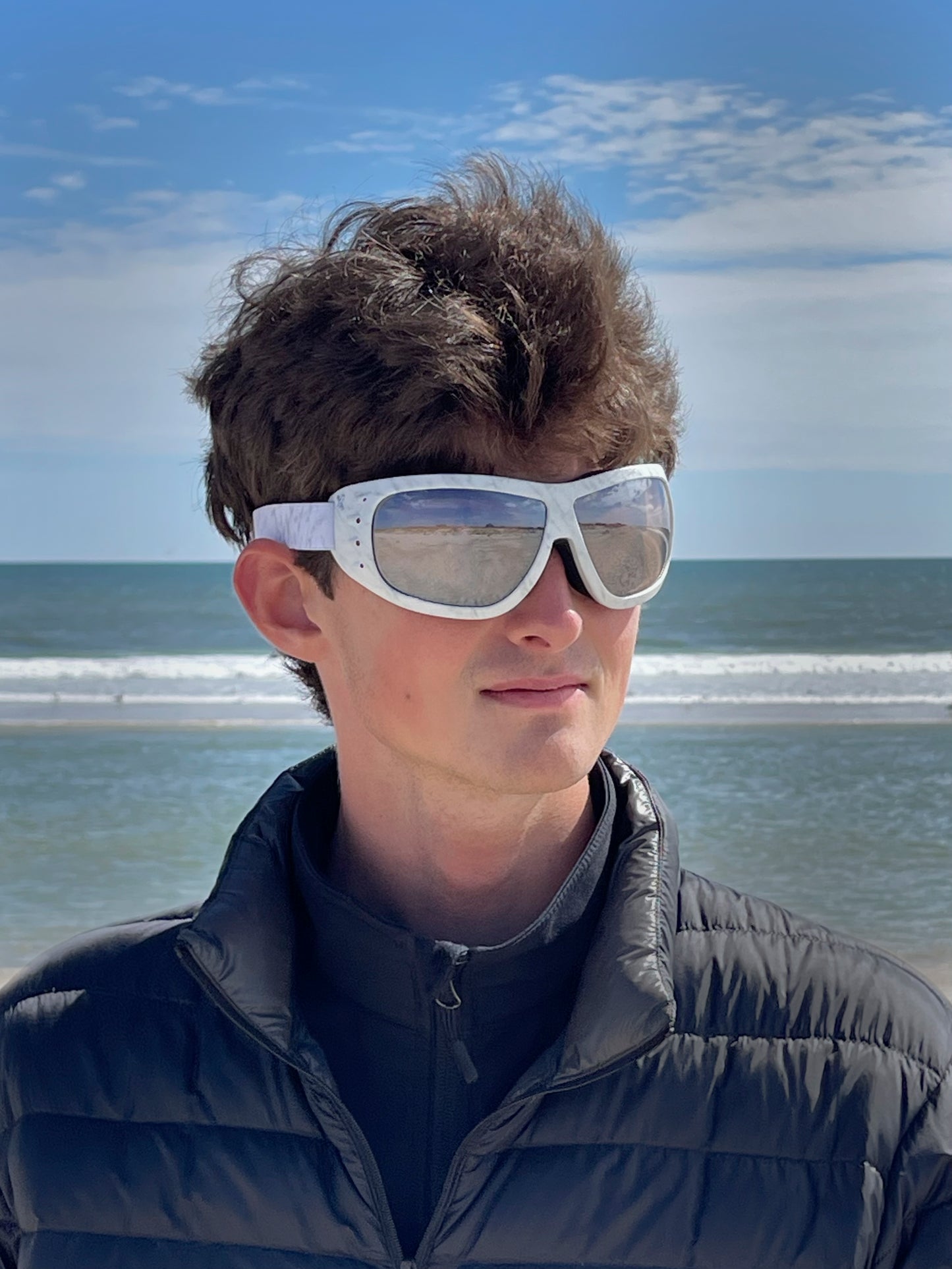 Carrara/Silver Goggles