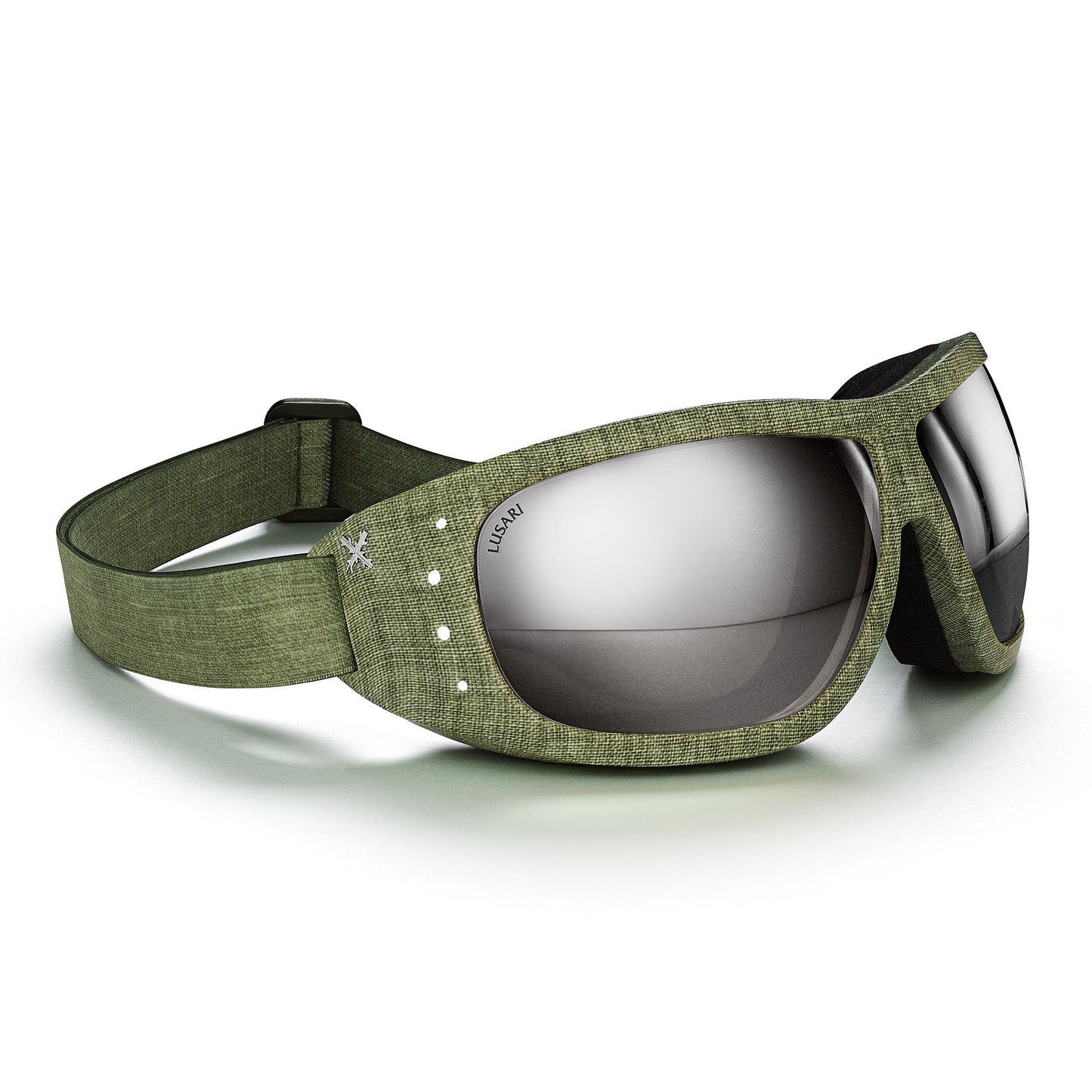 Green Linen/Silver Goggles